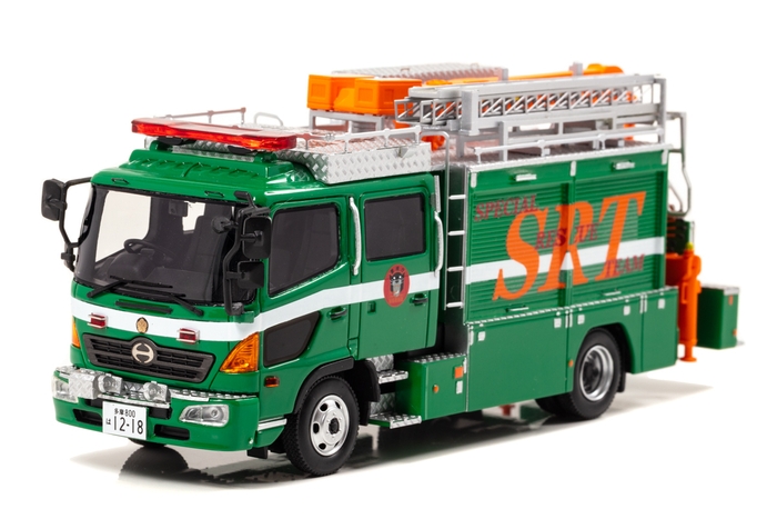 RAI'S 1/43 日野 レンジャー 2017 警視庁警備部特殊救助隊特型機動救助車両(SRT):左前
