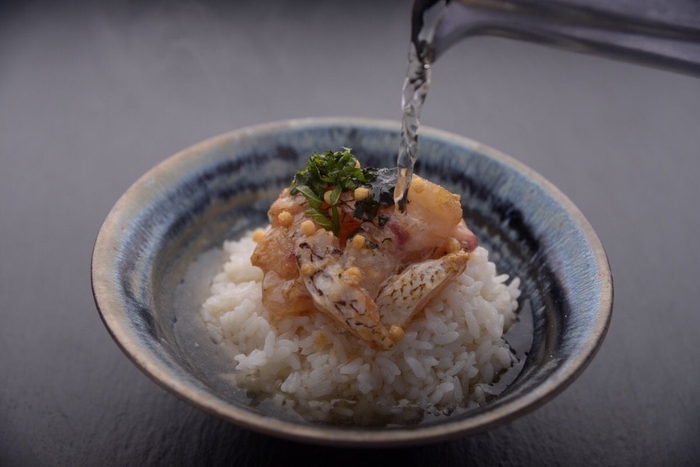 鯛茶漬け、〆の一杯