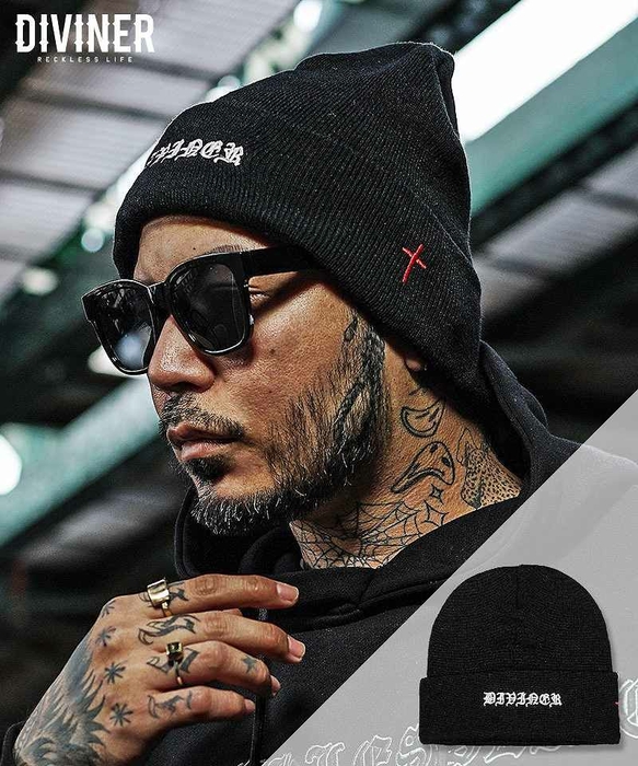 【Black Letter】 Knit Cap