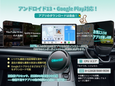 最新のAndroid 13と高性能アップグレードチップ「QCM6225」を搭載