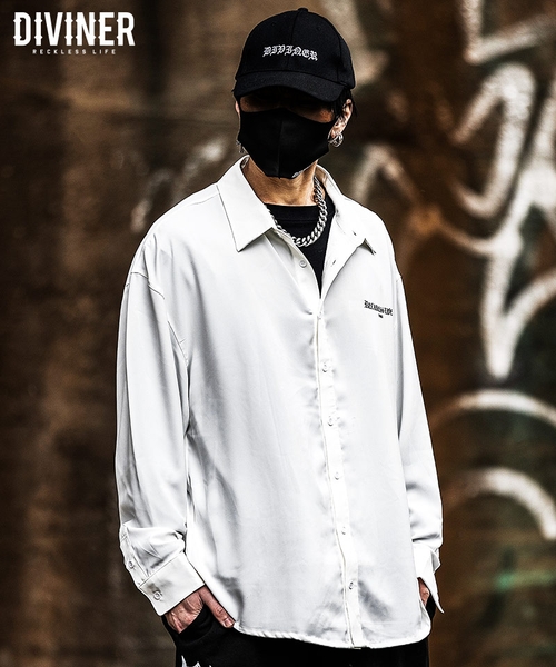 【BlackLetter】 Spine Art Shirt（ホワイト）