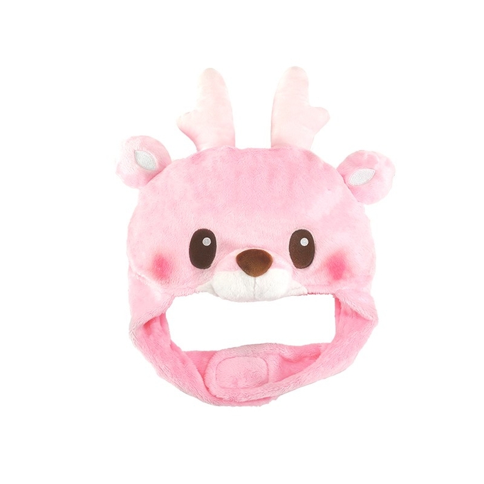 イワシカちゃんぬいぐるみキャップ（正面／ベルトを留めたパタン）