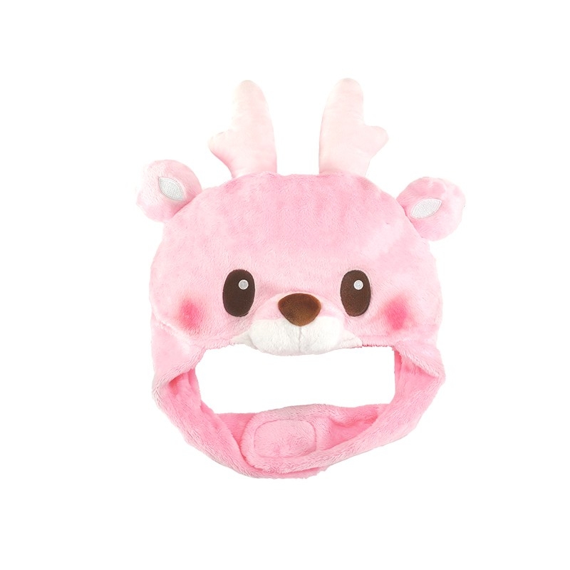 イワシカちゃんぬいぐるみキャップ（正面／ベルトを留めたパタン）