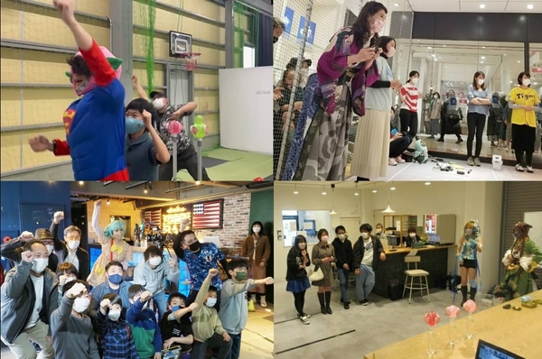 各会場コスプレなども現れて大盛り上がり!