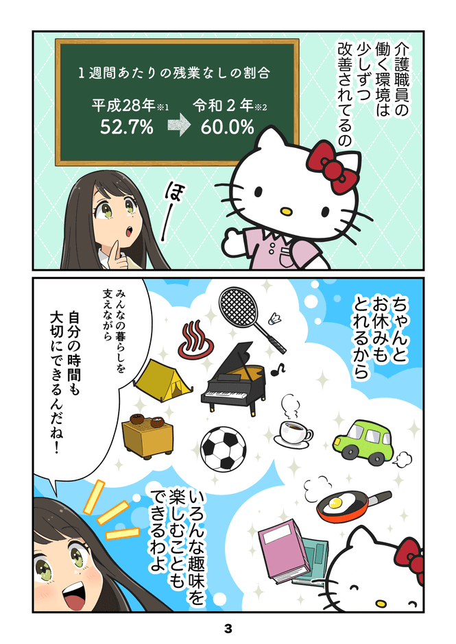 介護のお仕事／有給残業編３