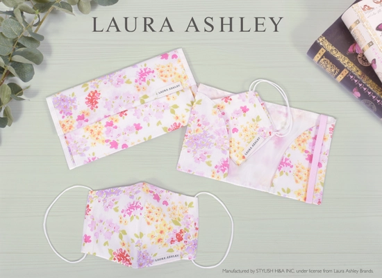 国内初！LAURA ASHLEYから親子お揃いで使用できる サスティナブルな布マスクを1月21日に発売