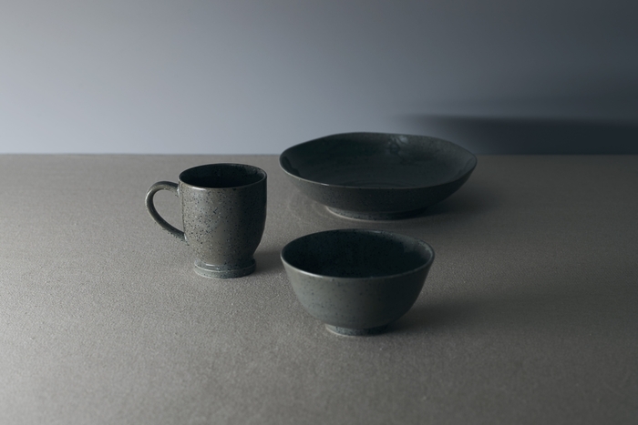 めぐり陶器 色釉シリーズ 薄墨