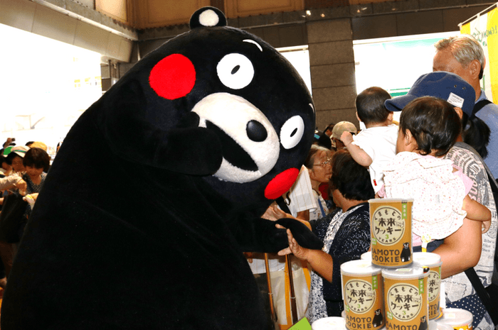 リリースイベントにはくまモンも登場！