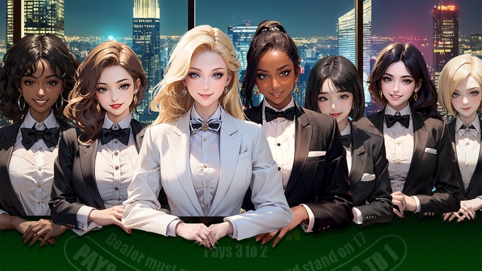 Blackjack 21 - Dealer Queens キーアート7