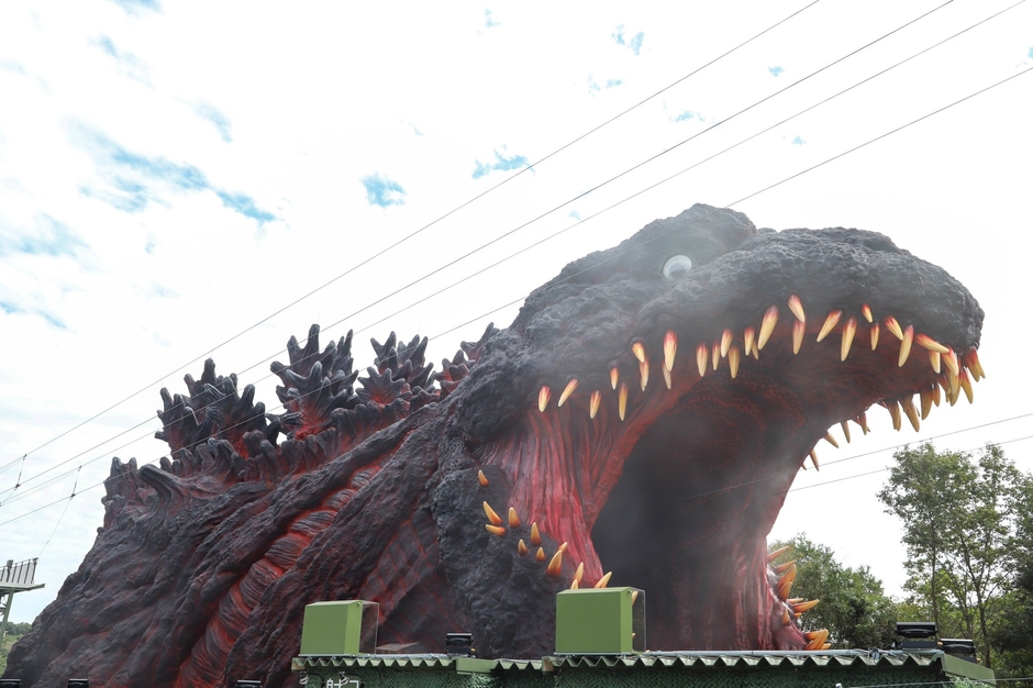 ▲実物大のゴジラを体感せよ！