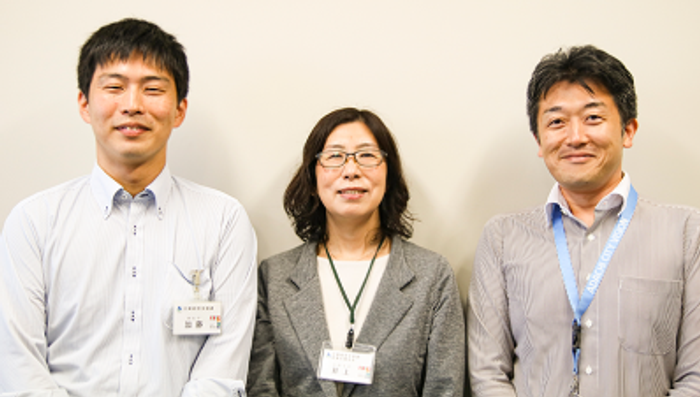 インタビューに応じていただいた3名。左から加藤氏、井上氏、花谷氏。「創業するなら足立区で！」