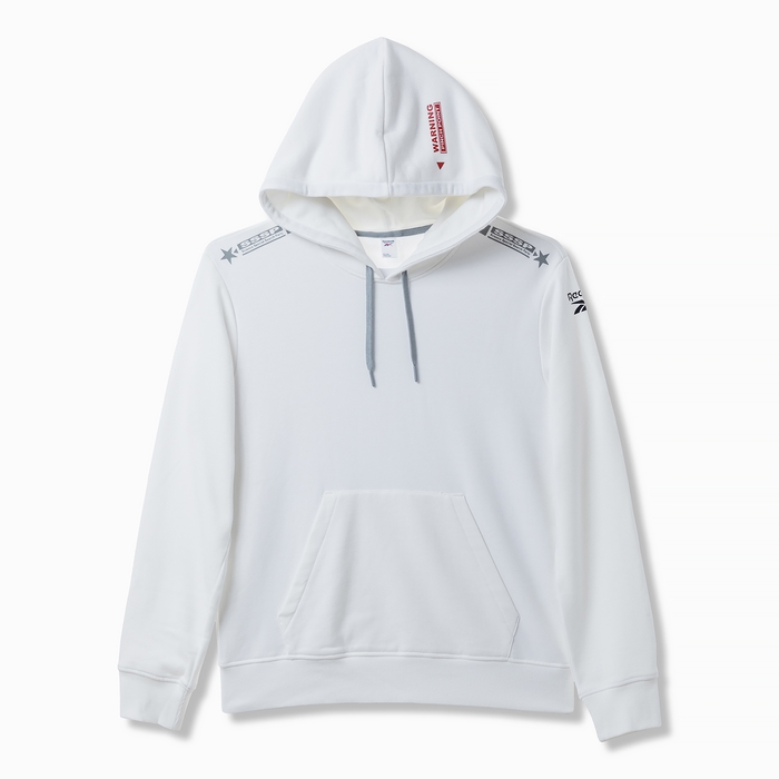 Reebok × ULTRAMAN HOODIE (白／前面)