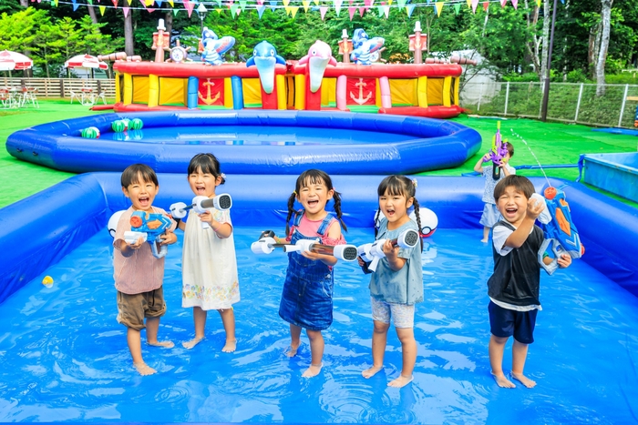 今年初登場の「水あそびエリア」