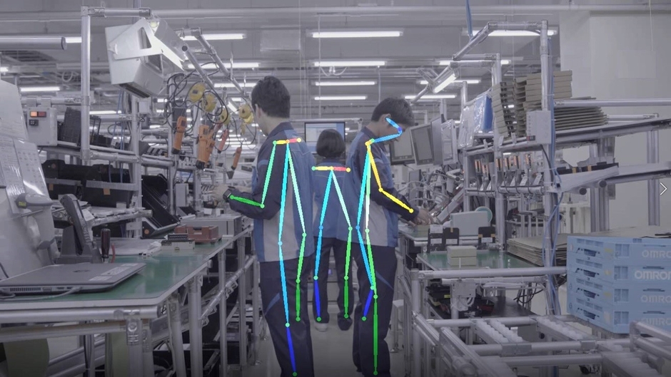 作業者の動作解析イメージ
