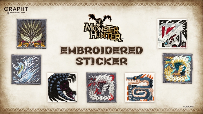 MONSTER HUNTER SERIES EMBROIDERED STICKER COLLECTION