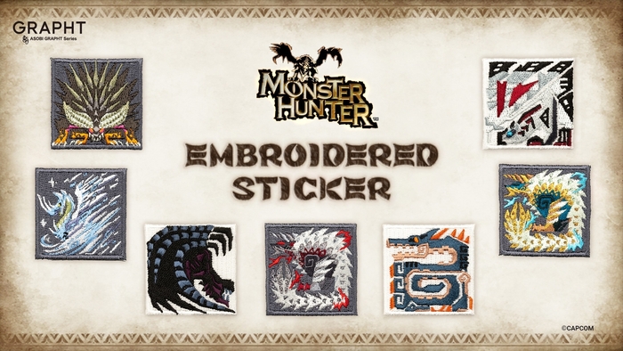 MONSTER HUNTER SERIES EMBROIDERED STICKER COLLECTION