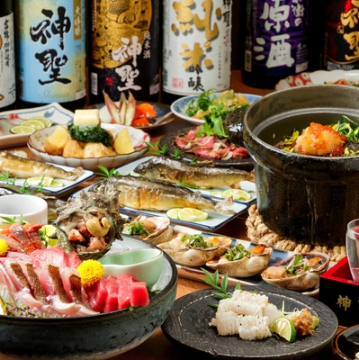 宴会コースは飲み放題付き4,500円~