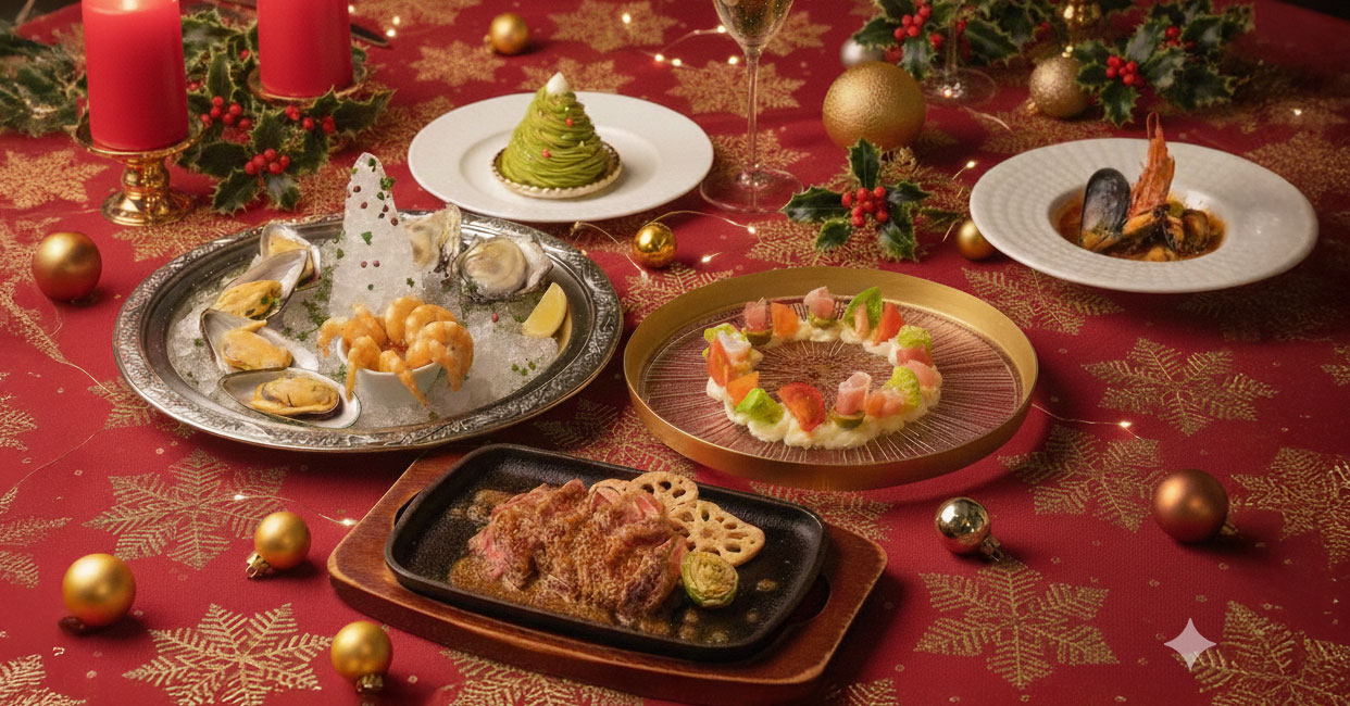 【大阪・中之島GATEサウスピア】水辺の絶景と美食で贈る、特別な夜。 2025年「Menu de Noël」クリスマス特別コースのご予約を開始！