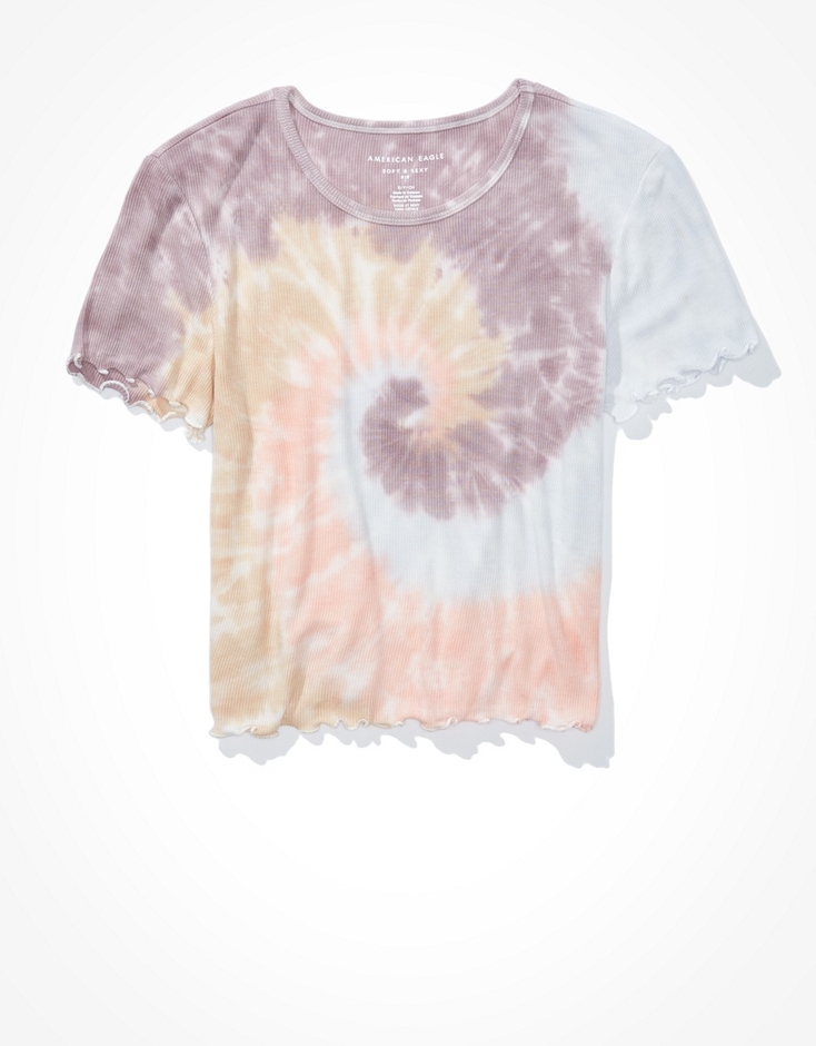 AE 絞り染 レタスエッジ ベビーTシャツ ￥3,900