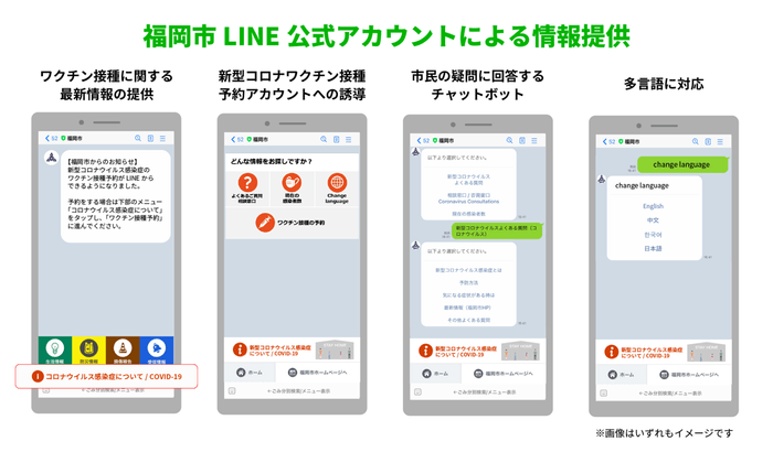 福岡市LINE公式アカウントが最新情報を発信