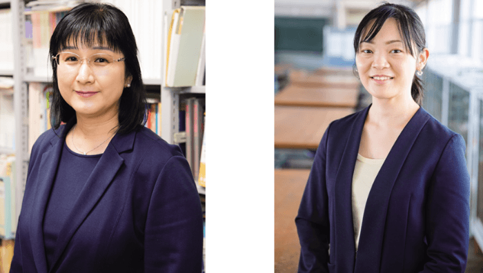 准教授 勝瀬郁代(左)・准教授 渕上貴代(右)