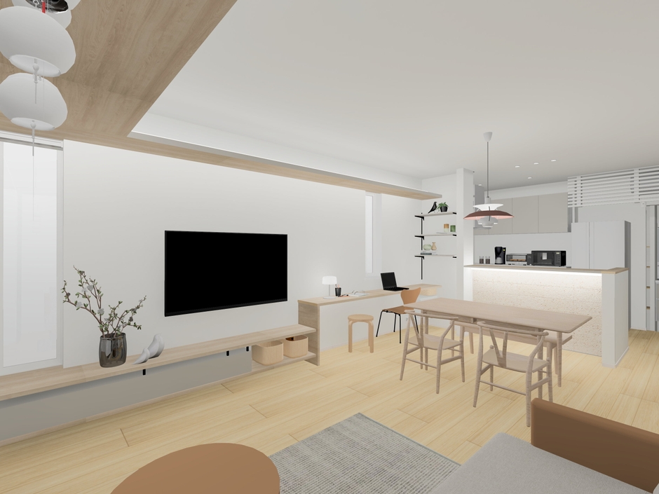 1階LDK イメージパース