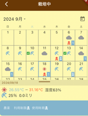カレンダーの表示アイコンの変更