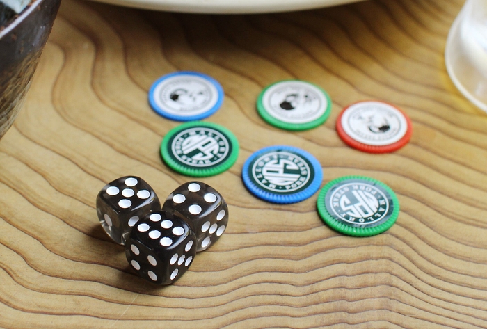 456の目でコイン6枚!サワーやハイボールなら6枚分になる。