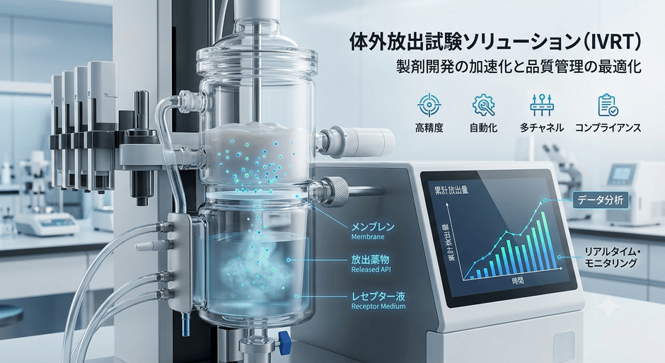 図. 体外放出試験の製品画像