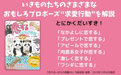 いきものたちのときめきプロポーズがいっぱい！『恋するいきもの図鑑DX』が12月8日発売