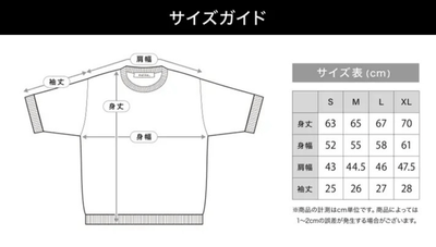 サイズ展開
