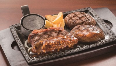 イチボの熟成赤身ステーキ&牛っとこぶしハンバーグ