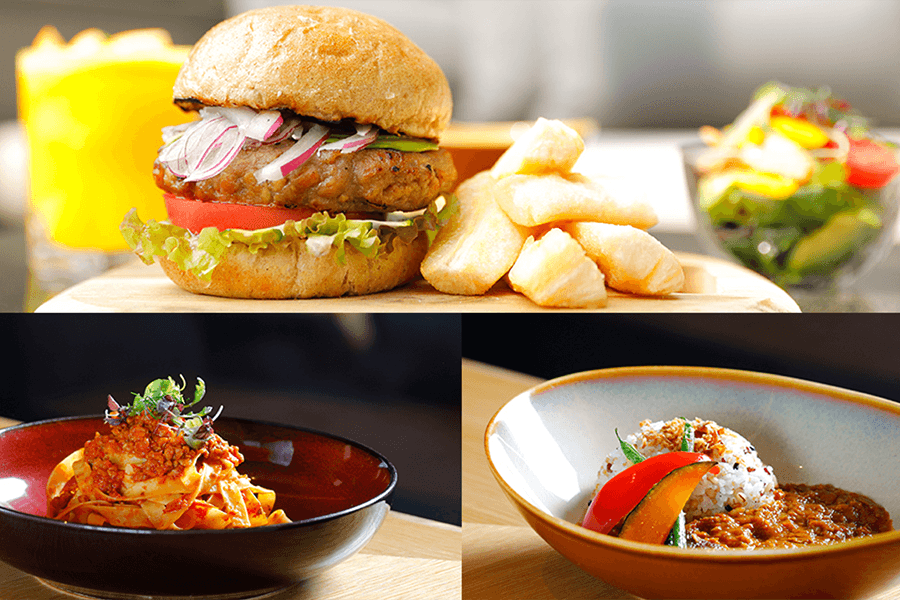 ウェルネスランチで選べるヴィーガンメニュー(イメージ)