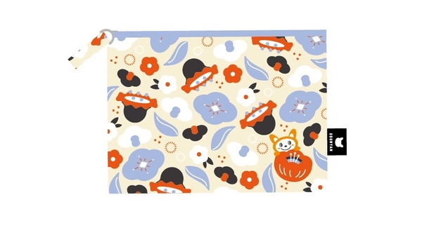 そうにゃん花柄ポーチ（イメージ）