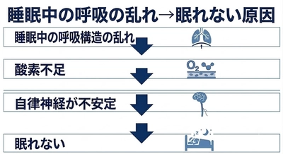 不眠症──眠れない人に共通する“呼吸の乱れ”を定義。
【睡眠治療とは別角度で、睡眠の質低下の原因と対策を提案】