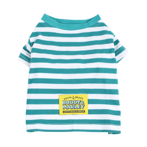 「ペット Tシャツ Border ブルー」価格：649円～869円／サイズ：XS、S、DS、M、L