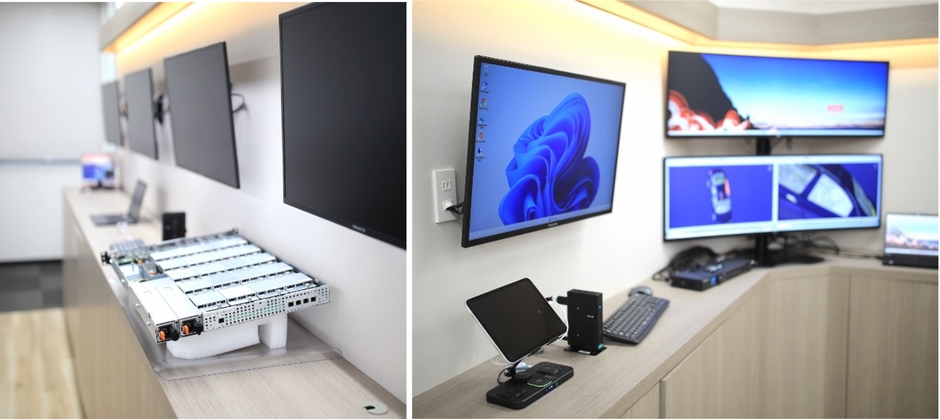 リモートPCアレイ三層分離デモ／vGPU比較デモ