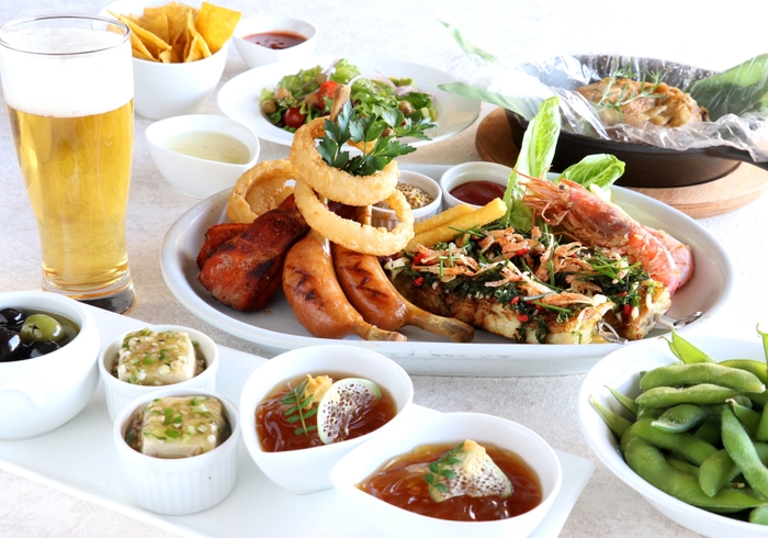 海の見えるビアガーデン「はまビア!」料理イメージ