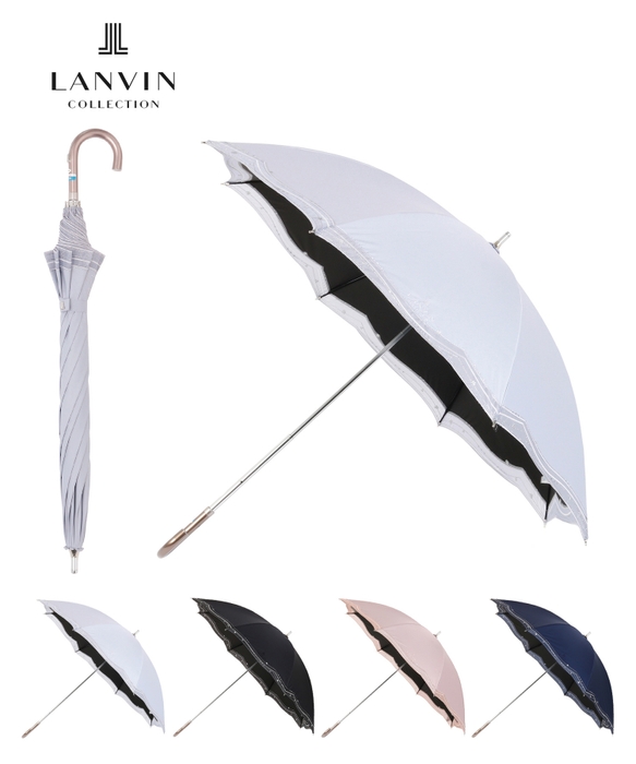 【日傘】ランバン コレクション (LANVIN COLLECTION) 無地 オーガンジー 長傘  10,450円(税込)