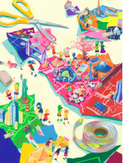 「バーチャルアースフェス」 ポスター イメージ原画　津田 真歩さん