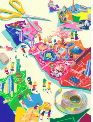「バーチャルアースフェス」 ポスター イメージ原画　津田 真歩さん
