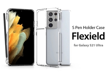 araree、Galaxy S21 Ultra専用Sペンホルダー付きソフトクリアケース「FLEXIELD」発売