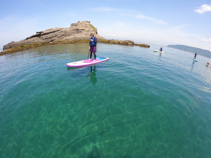 まるで海外の様な綺麗な海にうっとり。