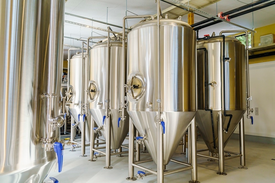 ブルワリーは2階の客席から見学することが可能!