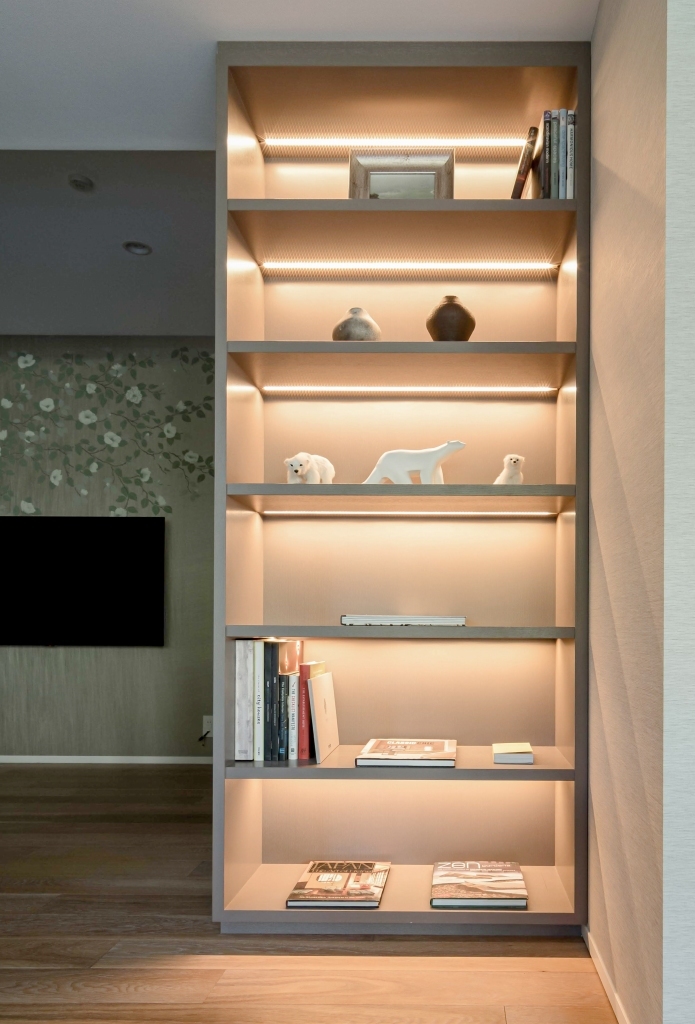 やさしい光で空間演出