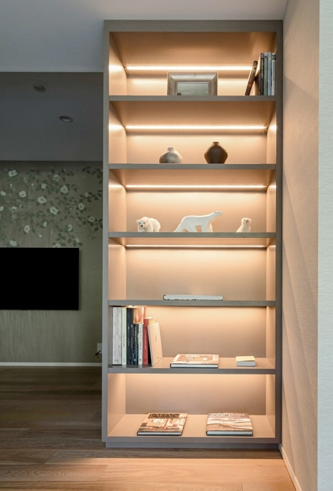 やさしい光で空間演出