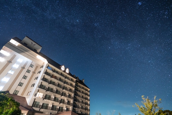 ホテルハーヴェスト天城高原から見える絶景の星空