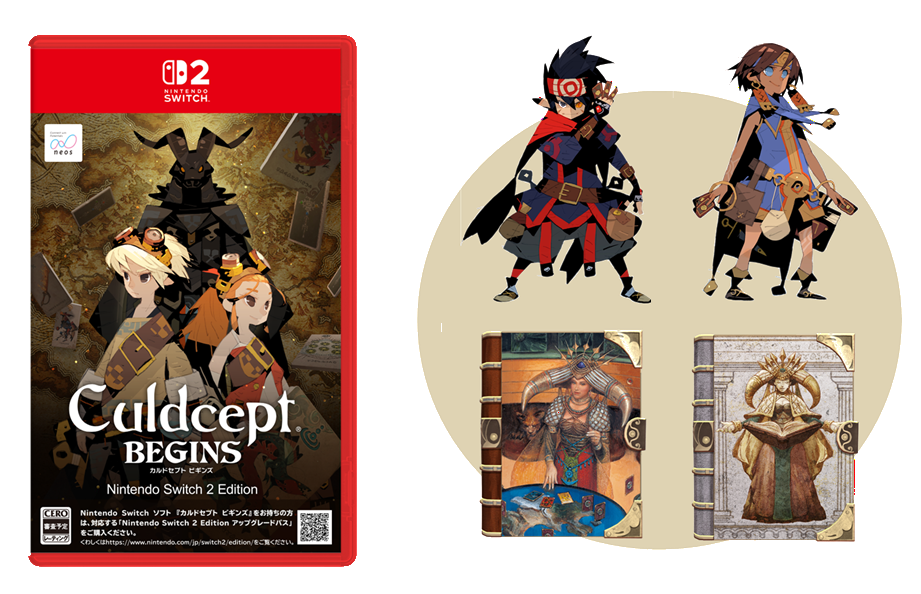 「カルドセプト®」シリーズ10年ぶりの完全新作　Nintendo Switch 2 / Nintendo Switchソフト
【カルドセプト ビギンズ】の早期購入特典が決定！
歴代キャラクターのアバターなど豪華ＤＬＣが手に入る