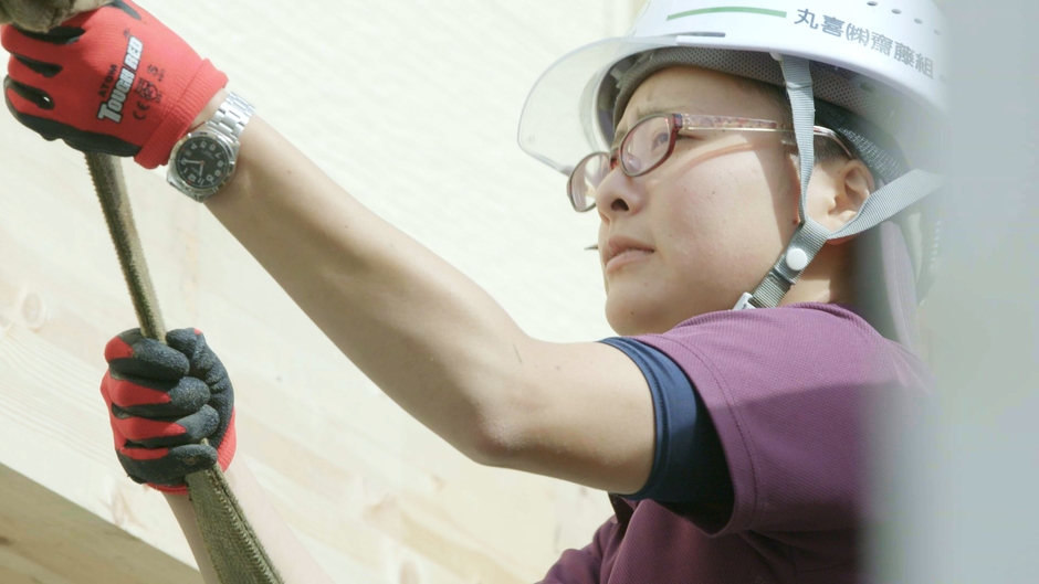 憧れの職業だった「大工さん」。ものづくりに携わる仕事にやりがいを感じます。