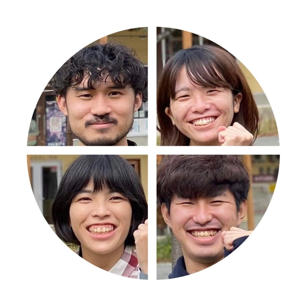チーム・ケンチョウマルシェ(山本 航大、森 歩美、高松 美央、濱谷 佑弥)